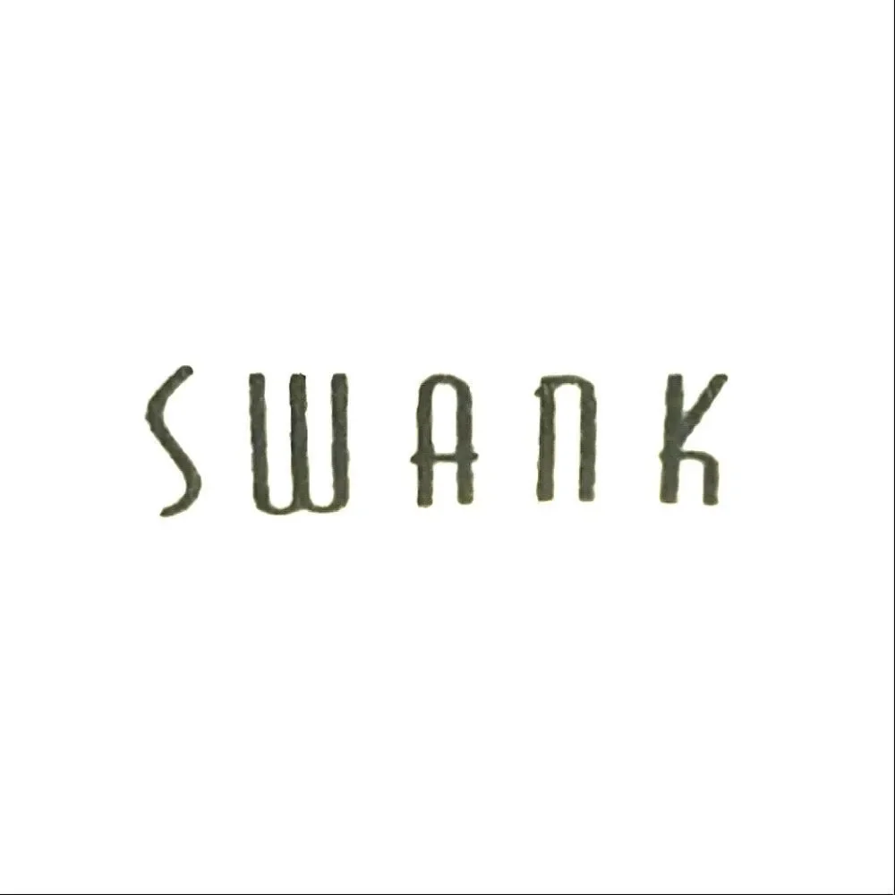 Swank Men's Silvertone Round Green Stone Cufflinks